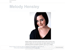 Tablet Screenshot of melodyhensley.com